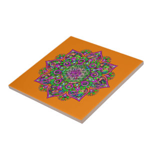 Carreau Fleur De Vie - Indien Mandala 1