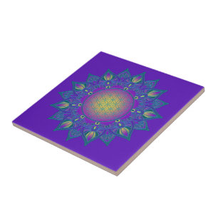Carreau Fleur de Vie - Mandala Indien 3