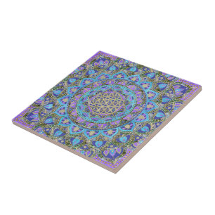 Carreau Fleur de Vie - Mandala Style Inde 2