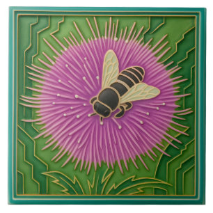 Carreau Fleur Et Abeille