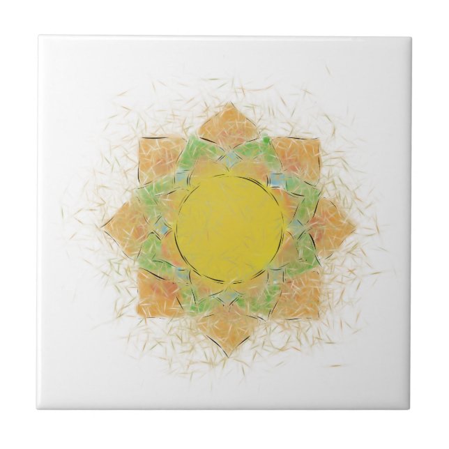 Carreau Fleur Ethereal Lotus (Devant)