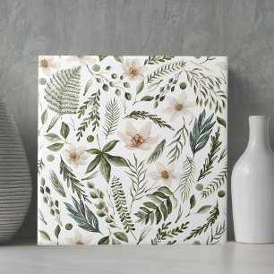 Carreau Fleur Folithe Aquarelle sans fil motif floral