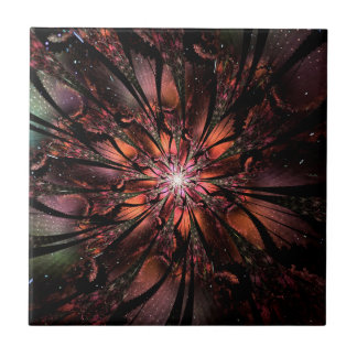 Carreau Fleur imaginaire fractale douce et tendresse