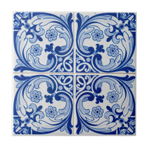 Carreau Fleur Méditerranéenne 