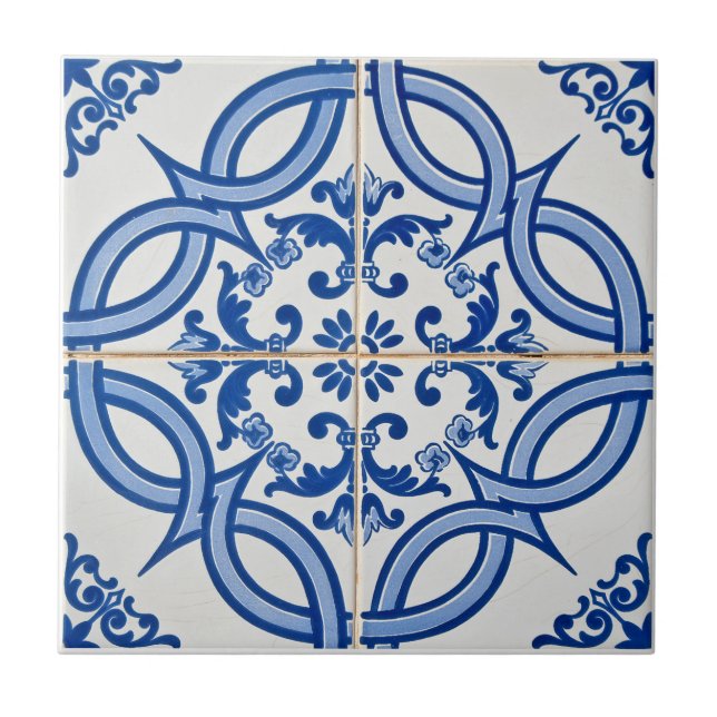 Carreau Fleur Méditerranéenne  (Devant)