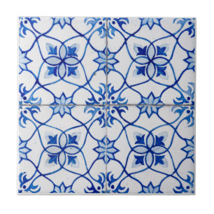 Carreau Fleur Méditerranéenne