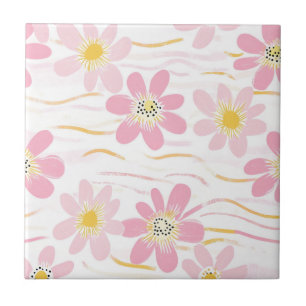 Carreau Fleur pastel rétro (4)