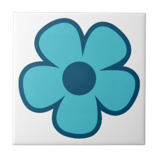 Carreau Fleur Rétro Amusante et Funky des Années 60 70