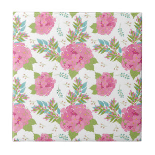 Carreau Fleur Rose Botanique Florale Fleurs Feuilles
