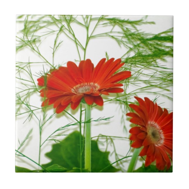 Carreau Fleur Rouge (Devant)