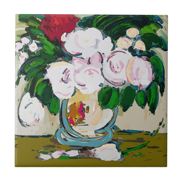 Carreau Fleurs Abstraites (Devant)