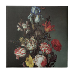Carreau Fleurs baroques anciennes par Balthasar van der As