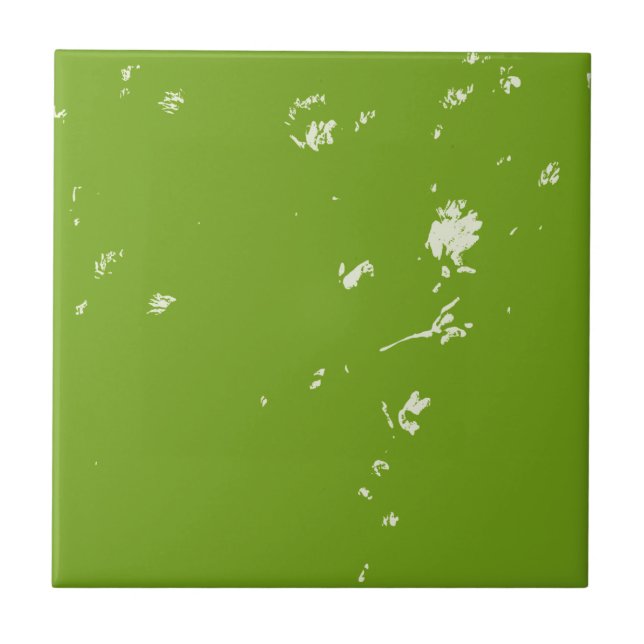 Carreau fleurs chamomiques sur vert (Devant)