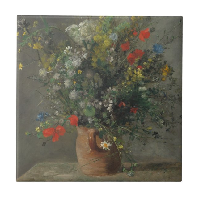 Carreau Fleurs dans un vase, c.1866 (Devant)