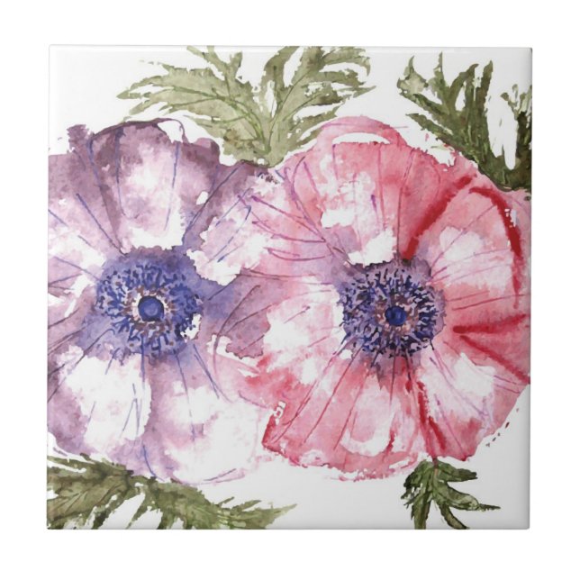Carreau Fleurs d'aquarelle (Devant)
