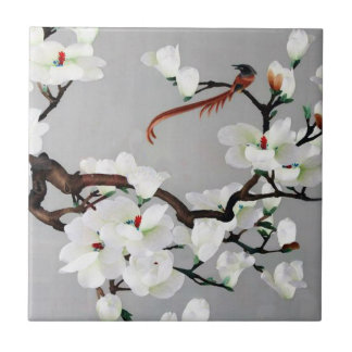 Carreau Fleurs de faisan et de poire