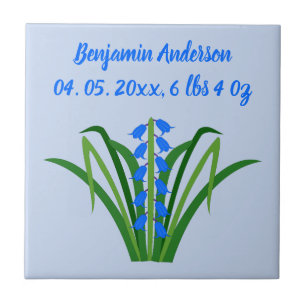 Carreau Fleurs de Jacinthe Bleue Garçon Printemps Personna