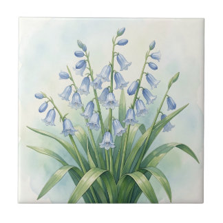 Carreau Fleurs de Jacinthe Botanique Aquarelle