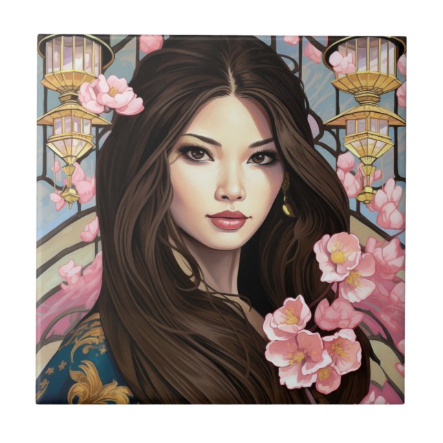 Carreau Fleurs de l'élégance (Devant)