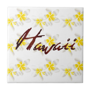 Carreau Fleurs de Plumeria d'Hawaï