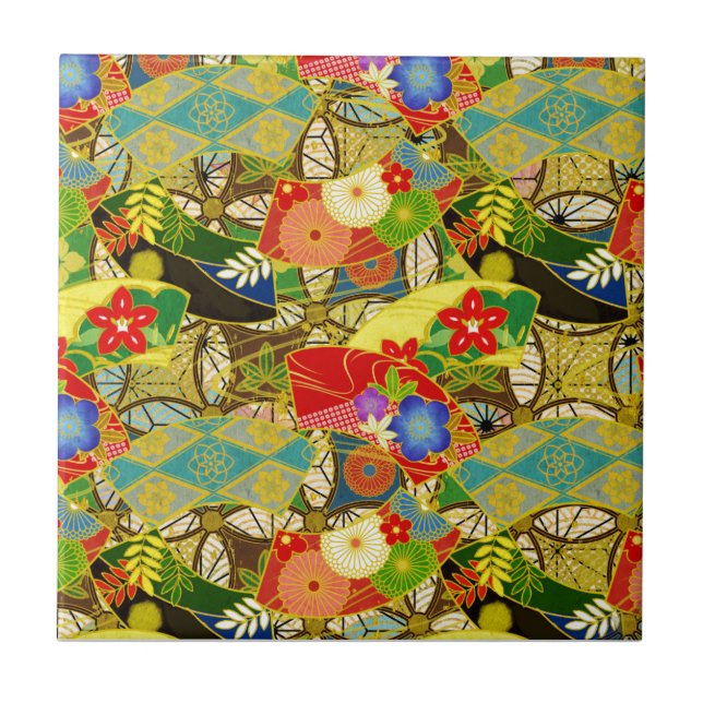 Carreau Fleurs d'été (Devant)