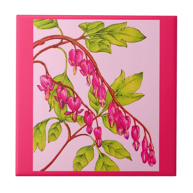 Carreau fleurs du coeur saignant (Devant)