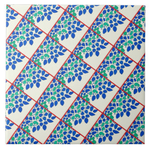 Carreau Fleurs fauvistes colorées