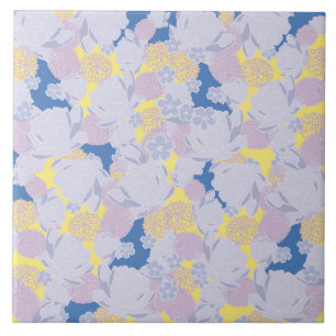 Carreau fleurs japonaises