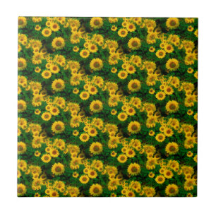 Carreau fleurs jaunes
