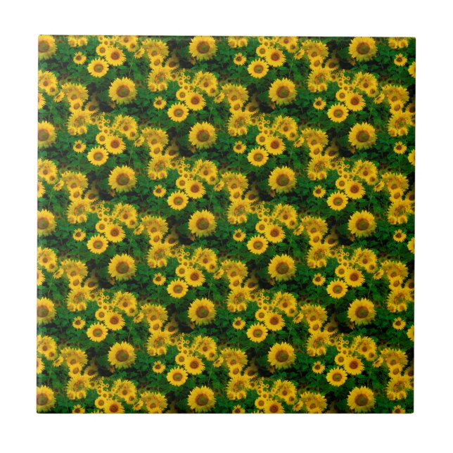 Carreau fleurs jaunes (Devant)