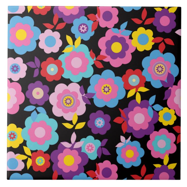 Carreau Fleurs printanières d'Eilin (Devant)