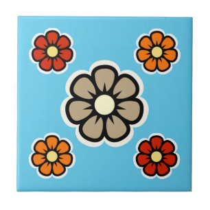 Carreau Fleurs rétro