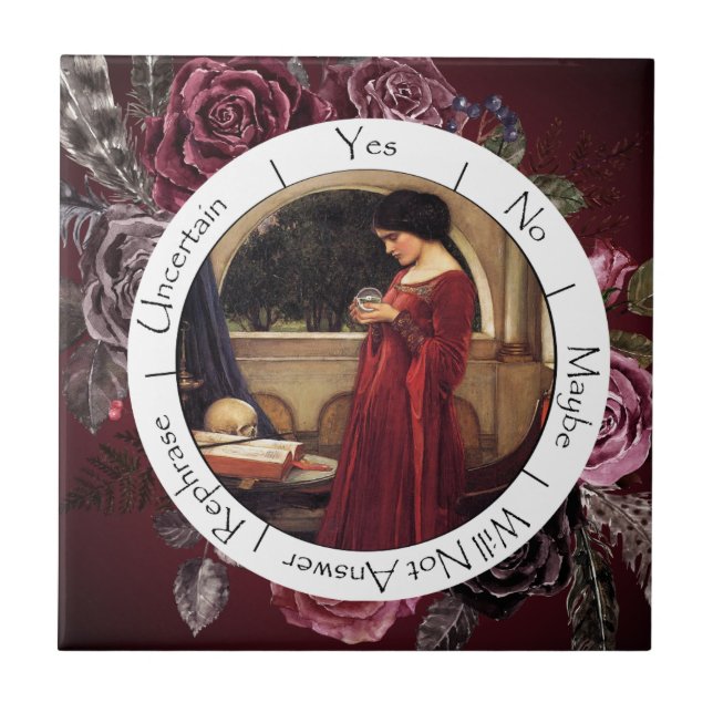 Carreau Fleurs rouges et noires dégradantes Pendulum (Devant)