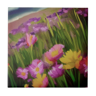 Carreau Fleurs sauvages À Dusk