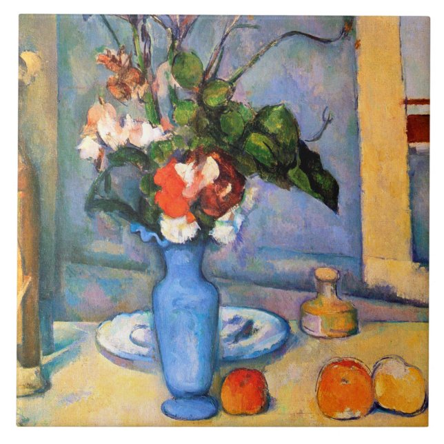 Carreau Fleurs Vase Bleues, Paul Cezanne (Devant)