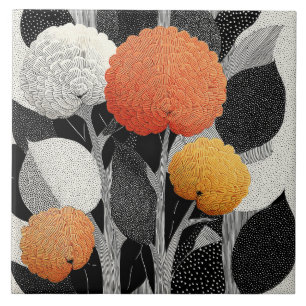 Carreau Floraison Nocturne sur la Planète Rouge #5