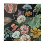 Carreau Floral baroque - Bouquet de fleurs<br><div class="desc">Floral baroque I de Melissa Wang. Il présente une variété de fleurs vives dans un style baroque.</div>