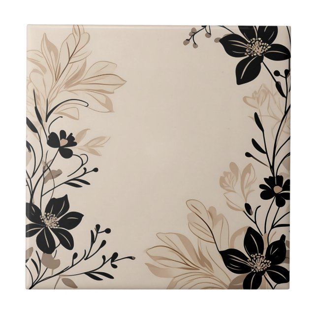Carreau Floral beige clair (Devant)