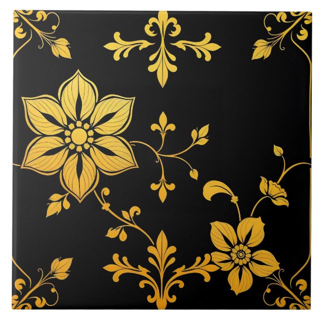 Carreau Floral Elegant Luxury Collection Populaire (Devant)