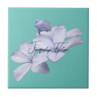 Carreau Floral Elegant Minimaliste Calligraphie Ajouter un