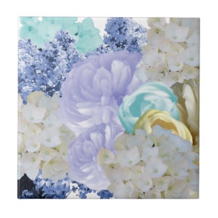 Carreau floral romantique