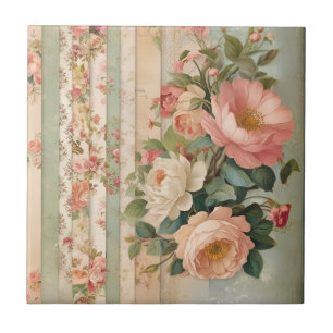 Carreau Floral rustique vintage