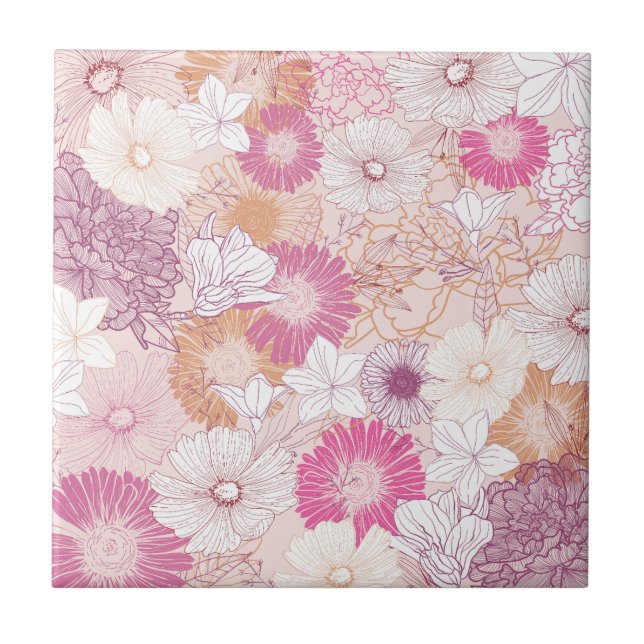 Carreau Floral Sans Couture  (Devant)