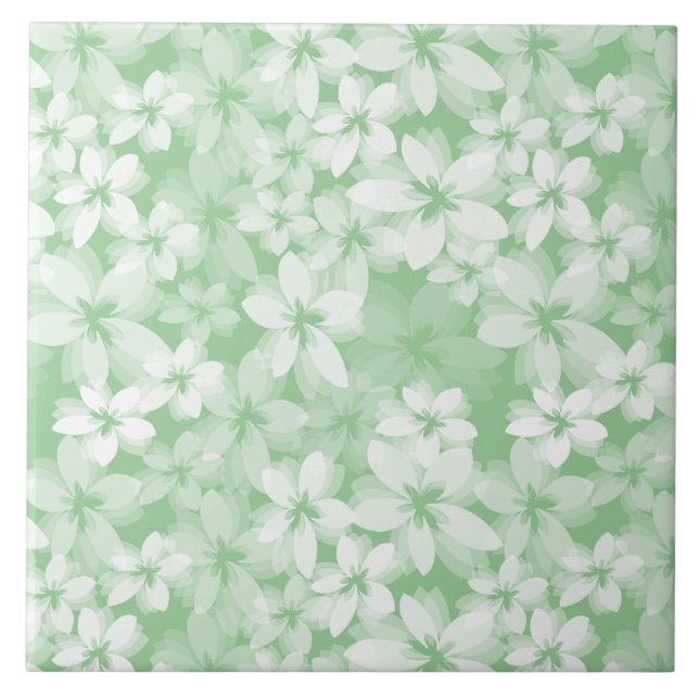 Carreau Floral Vert Luscieux (Devant)