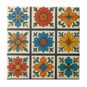 Carreau Floral Vibrant