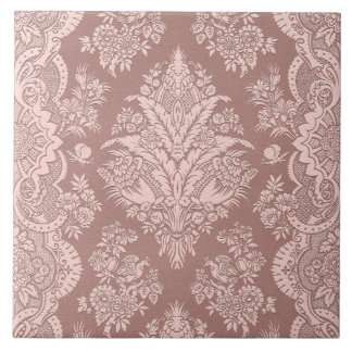 Carreau Floral vintage sur le beige attrayant