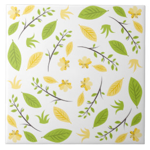 Carreau Flore printanière claire et aérée motif