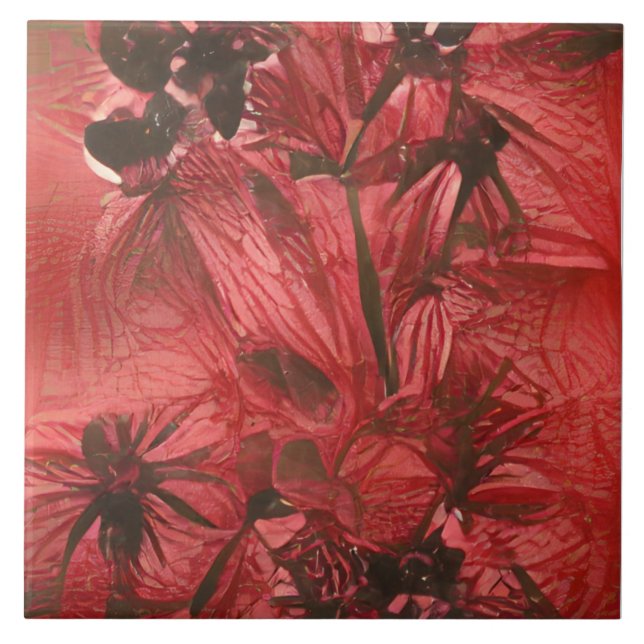 Carreau Flore rouge (Devant)