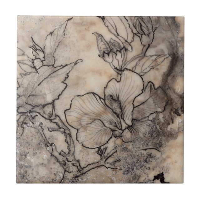 Carreau Flore tatouée I (Devant)