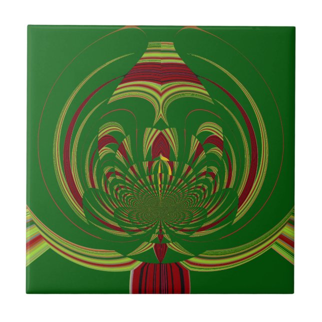 Carreau Flore verte (Devant)